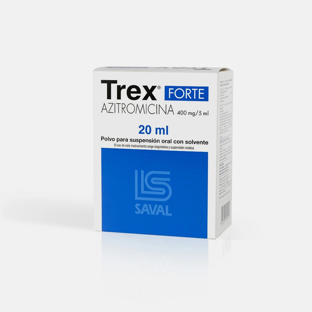 Trex Forte 400 mg/5 ml x 20 ml Suspensión Oral - Azitromicina
