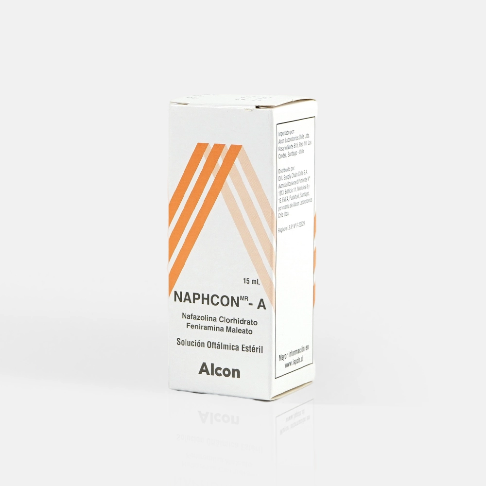 Naphcon-A 0.3%/0.025% 15 ml Solución Oftálmica - Feniramina + Nafazolina