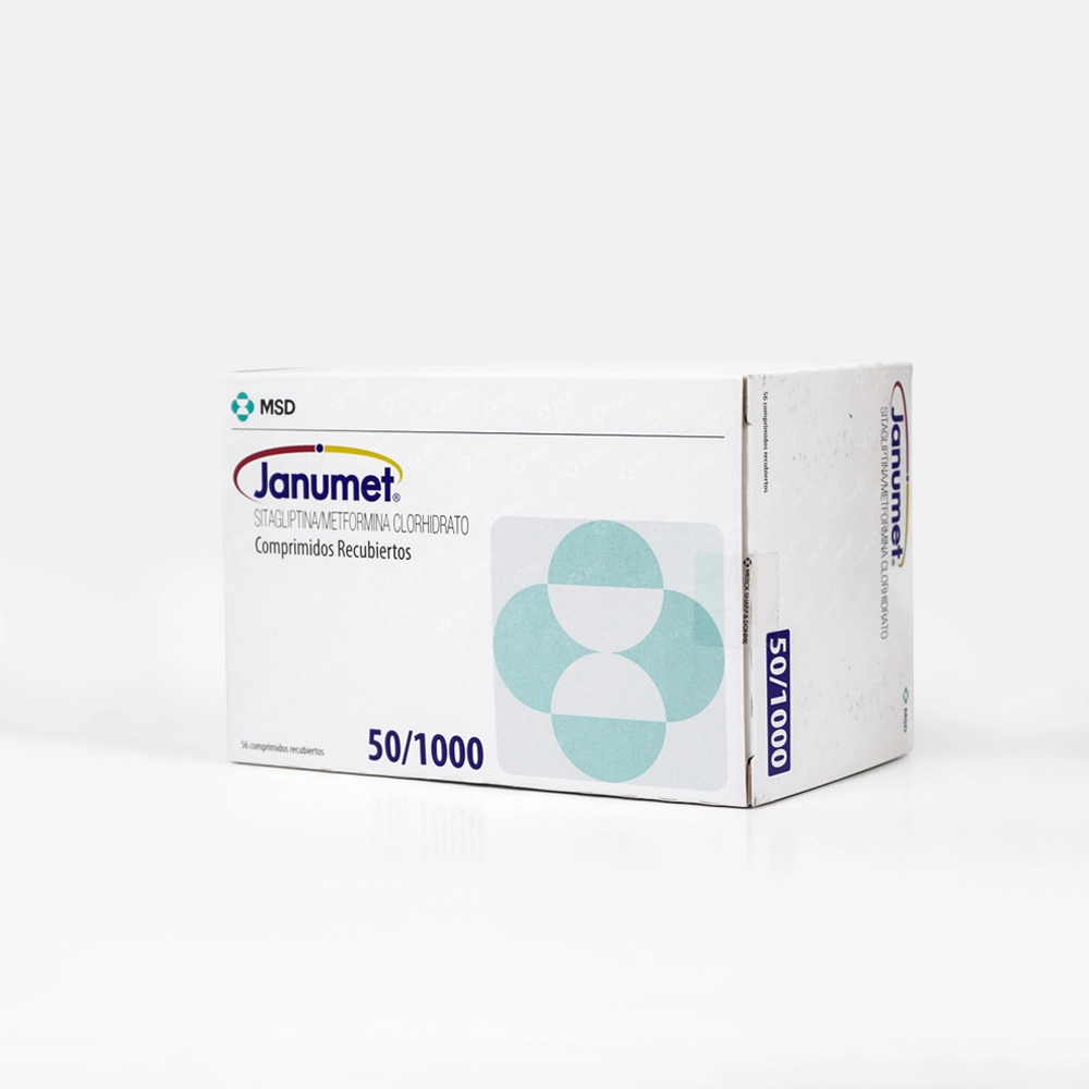 Janumet XR 50/1000 mg x 56 Comprimidos - Sitagliptina + Metformina