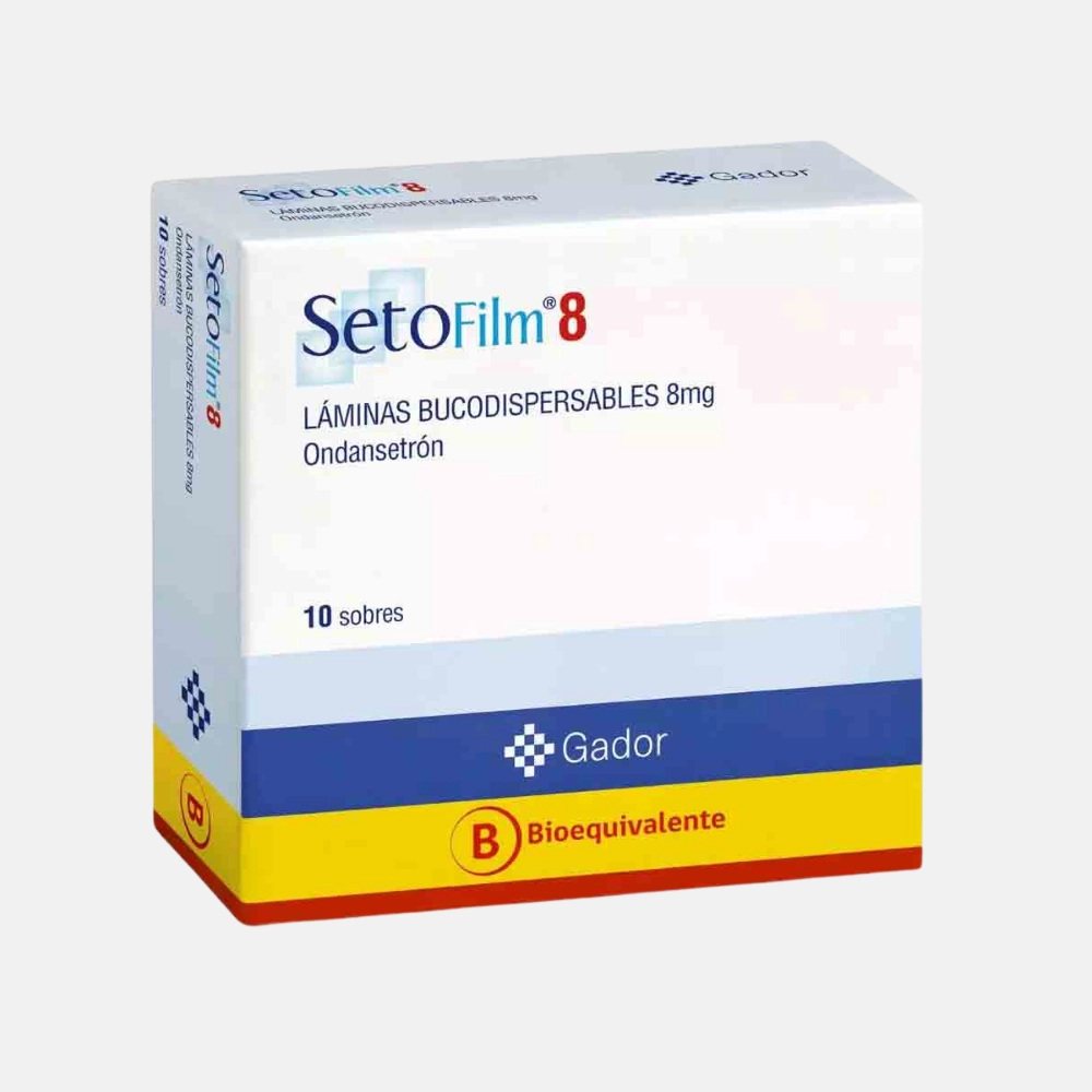 Setofilm 8 mg x 10 Láminas Bucodispersables - Ondansetrón
