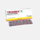 Trombex Rivaroxavan 15 mg 28 comprimidos