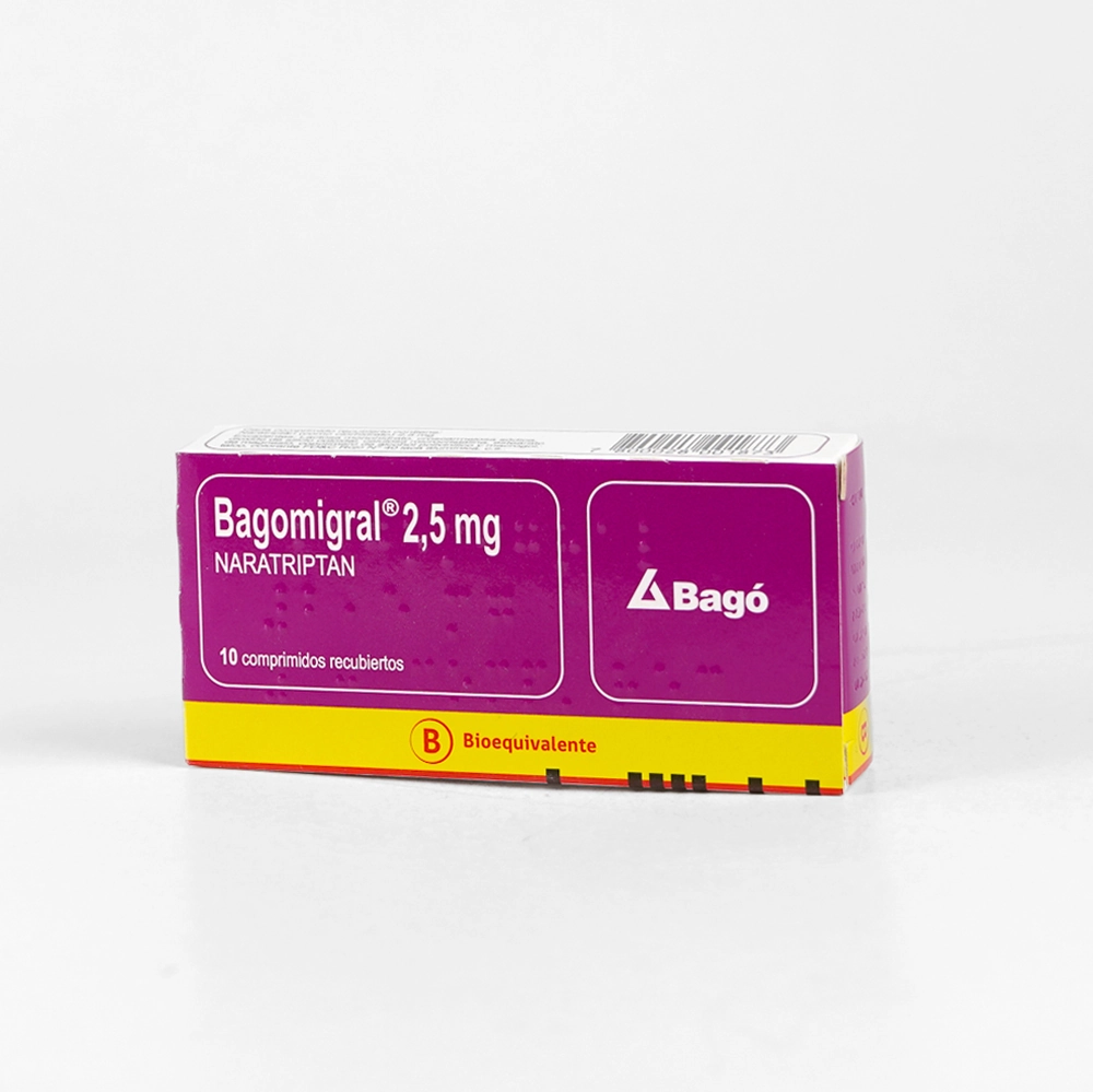 Bagomigral 2,5 mg x 10 Comprimidos - Naratriptan