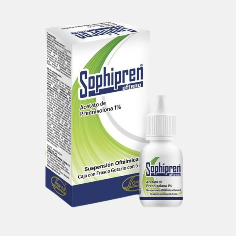 Sophipren Ofteno 1% x 5 ml Suspensión Oftálmica - Acetato de Prednisolona