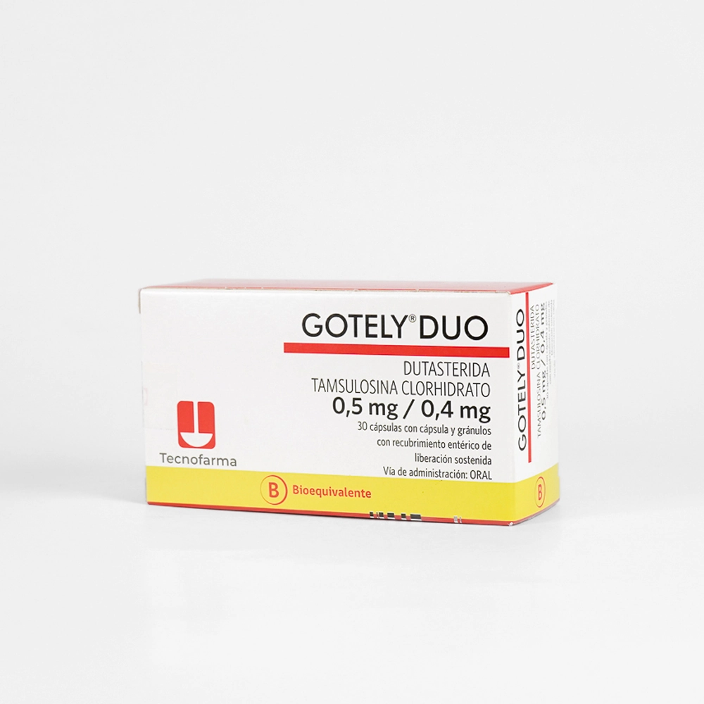 Gotely Duo 0,5/0,4 mg x 30 Cápsulas - Dutasterida y Tamsulosina