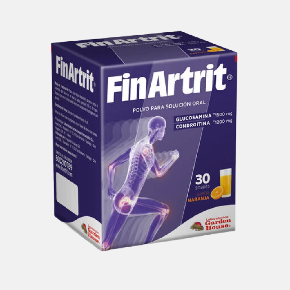 Finartrit Glucosamina 1500 mg Condroitina 1200 mg 30 Sobres Sabor Naranja - G...