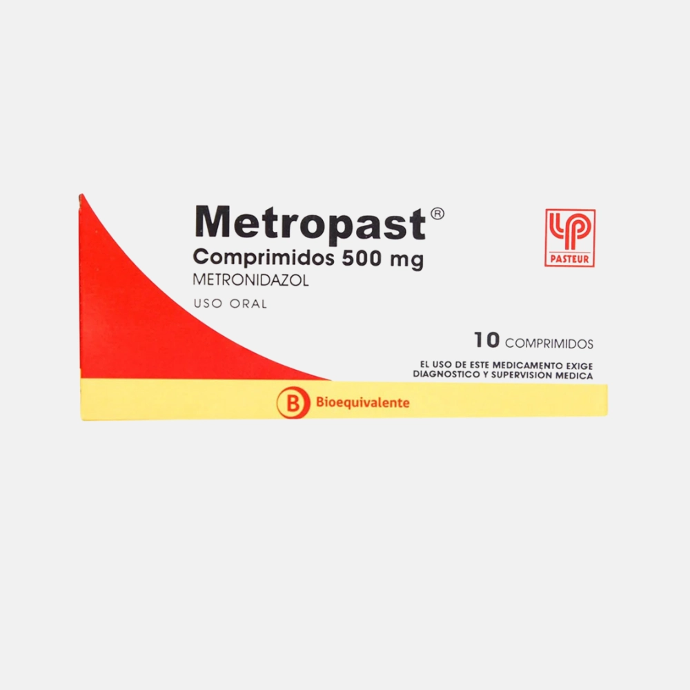 Metropast 500 mg x 10 Comprimidos - Metronidazol (Bioequivalente)