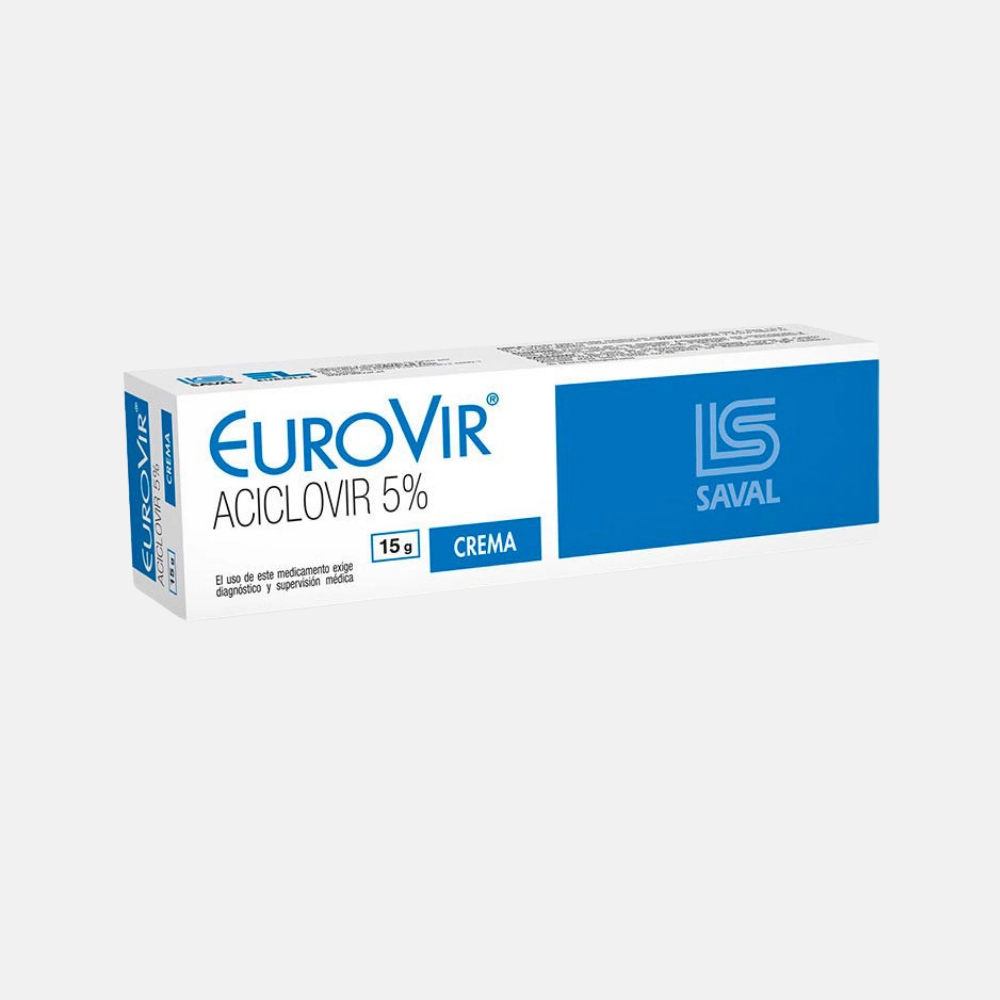 Eurovir 5 % Crema x 15 g - Aciclovir