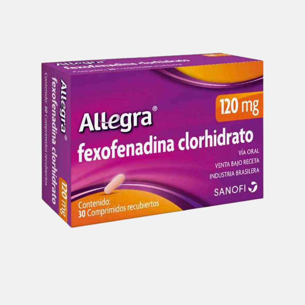 Allegra 120 mg x 30 Comprimidos - Fexofenadina