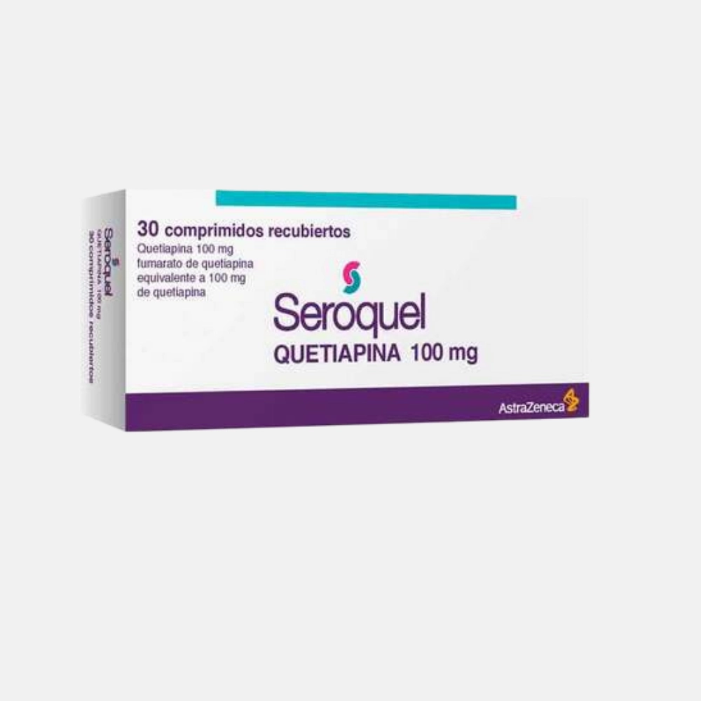 Seroquel 100 mg x 30 Comprimidos Recubiertos - Quetiapina