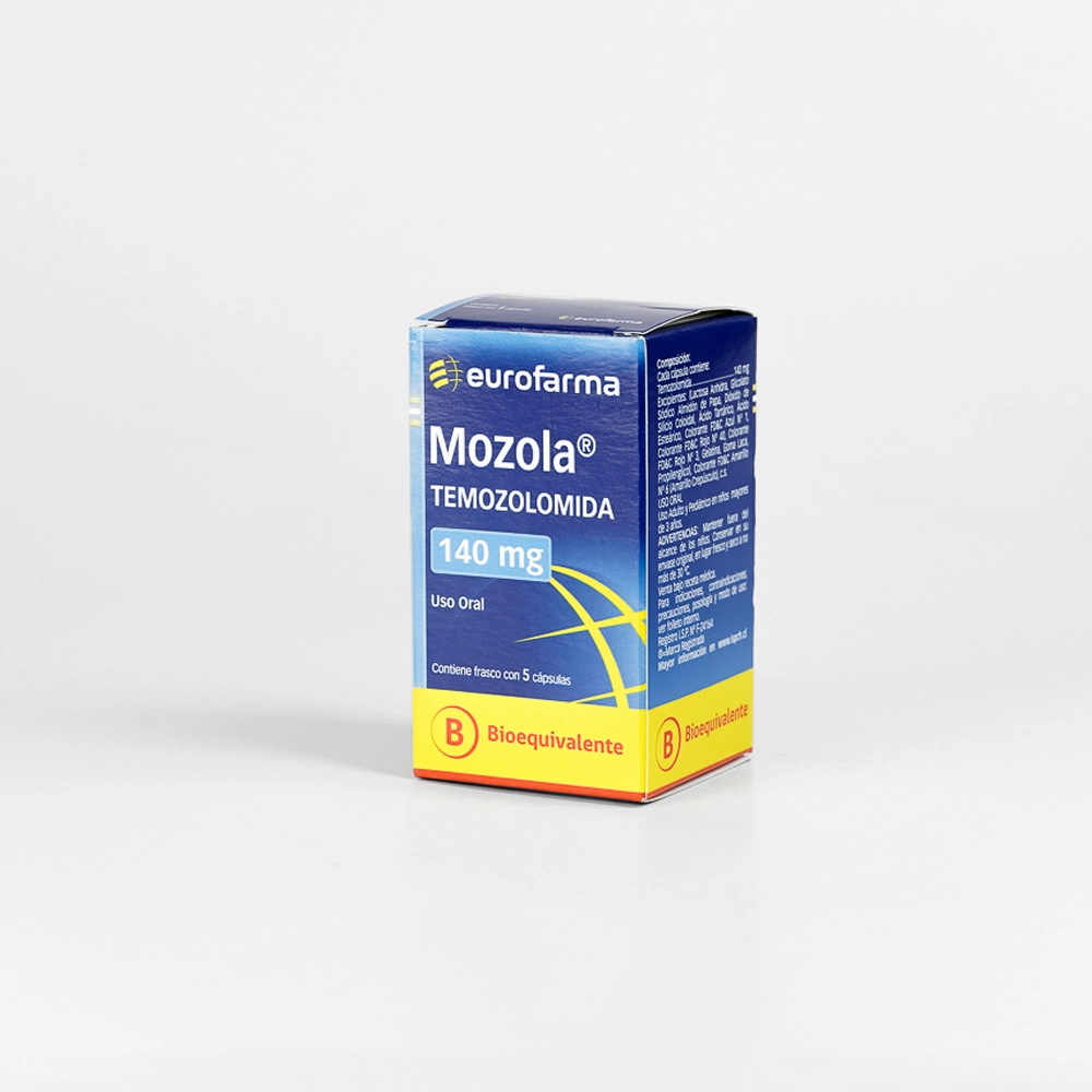Mozola 140 mg x 5 Cápsulas - Temozolomida