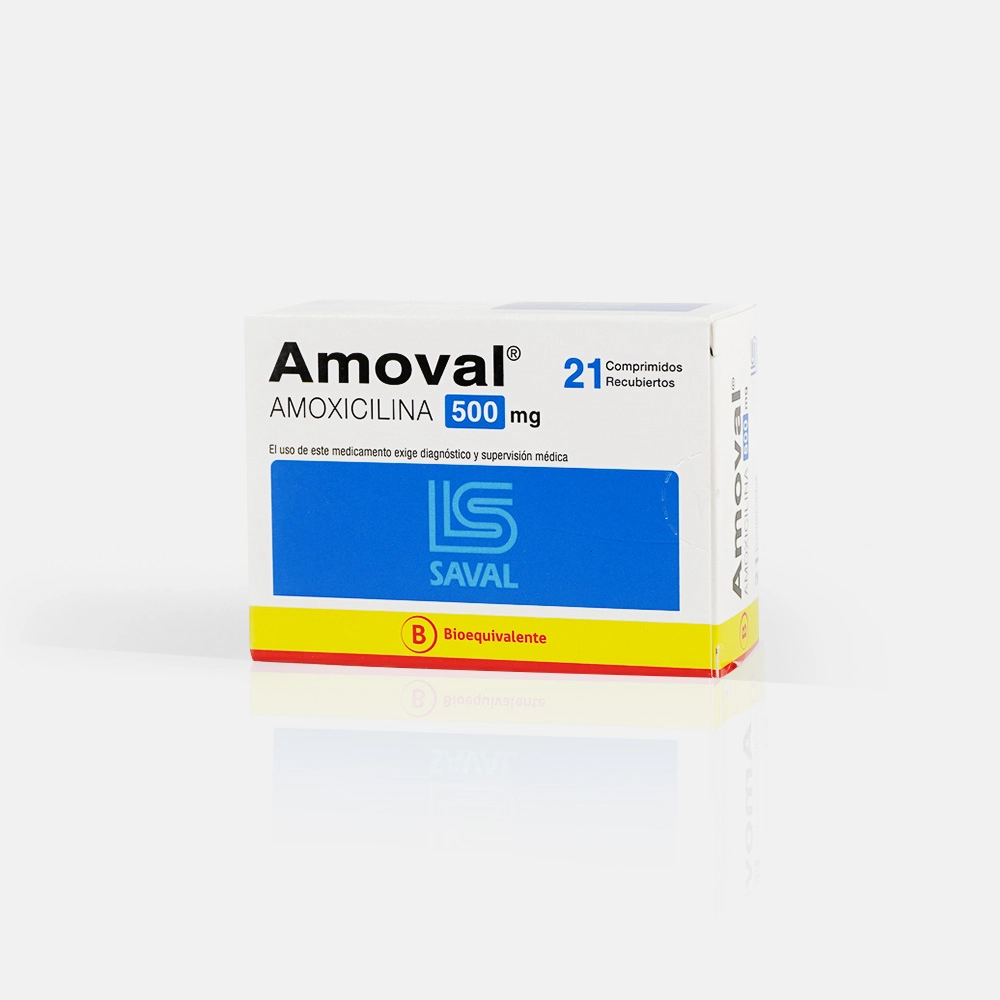 Amoval 500 mg x 21 Comprimidos - Amoxicilina