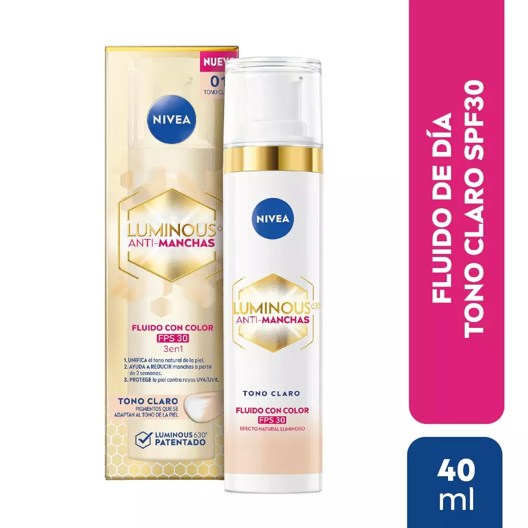 Nivea Luminous 630 Anti-Manchas Fluido Tono Claro FPS 30 40 ml