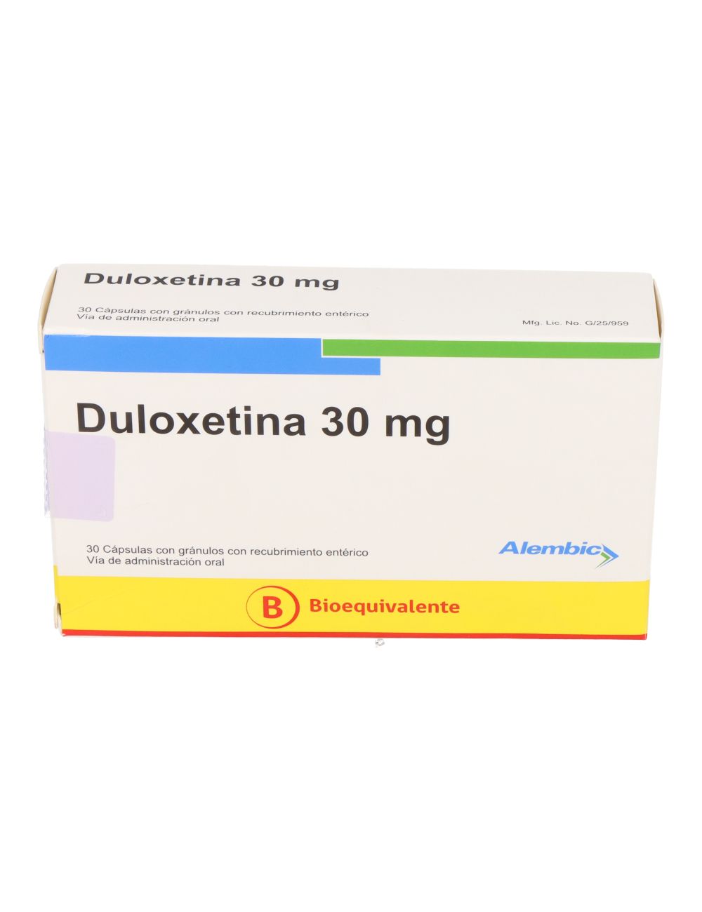 Duloxetina 30 mg x 30 Cápsulas - Alembic