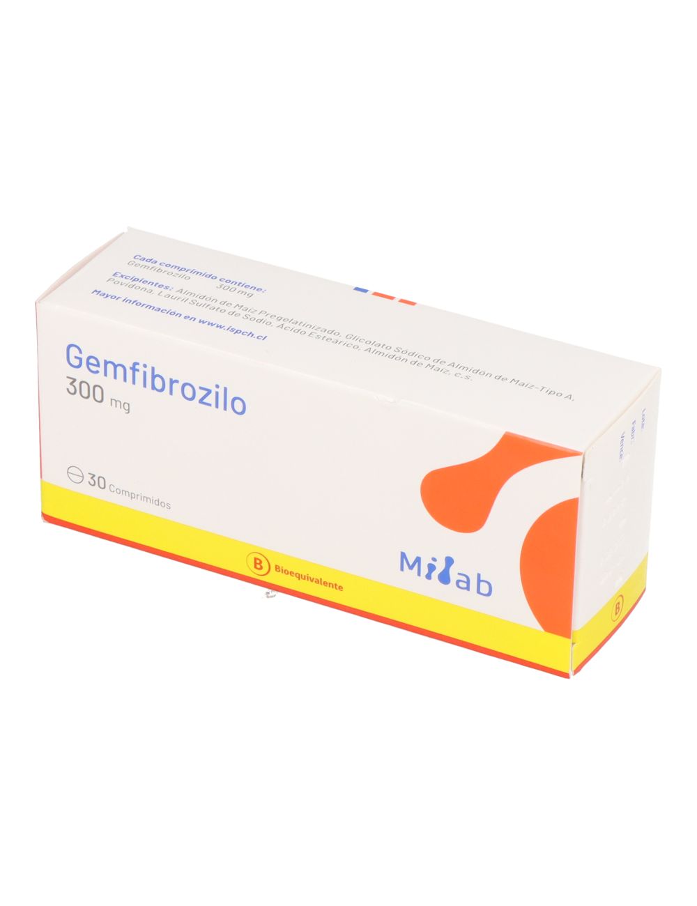 Gemfibrozilo 300 mg x 30 Comprimidos - Milab